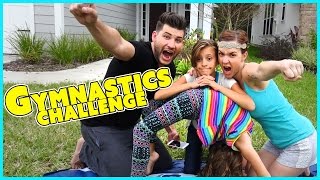 GYMNASTICS CHALLENGE  FAMILY EDITION  SMELLY BELLY TV [upl. by Ramunni]