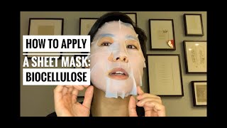 How to Apply a Sheet Mask  Biocellulose mask application tips [upl. by Aikaz]