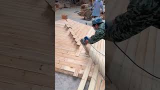 Cutting process of edge for anti corrosion cabin roof [upl. by Assilen]