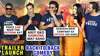 Sooryavanshi Movie Trailer Launch FULL COMEDY With Katrina Akshay Ranveer Ajay Karan Rohit  UNCUT [upl. by Ellohcin]