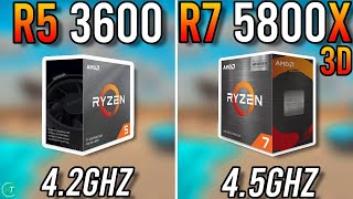 Ryzen 5 3600 vs Ryzen 7 5800X3D  Insane Difference [upl. by Eneryc935]