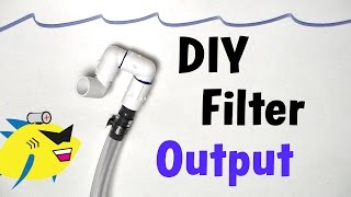 How To Make DIY Aquarium Filter Output Canister Filter [upl. by Chane]