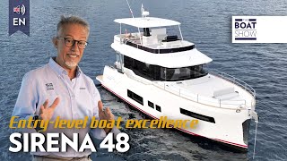 ENG NEW SIRENA 48  Motor Boat Review  The Boat Show [upl. by Llig800]