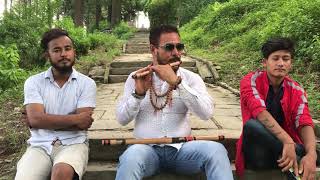 Kina Kina Timro Tasbir Malai Matho Lagchha Cover Song By  Bijay Theeng Lama Flute  Chobhar [upl. by Aerdma]