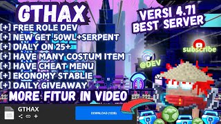 BEST SERVER 🔥  FREE ROLE DEVELOPER  GTPS TERBARU 2024  GROWTOPIA PRIVATE SERVER  GTHAX [upl. by Aitnyc]