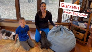 Gurxien Bean Bag Chair soft comfy and fun for kids beanbagchair beanbag chair [upl. by Auqinal]