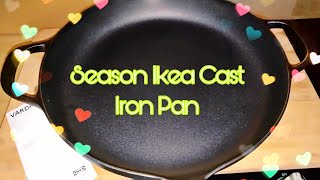 I Season My First Ever Cast Iron Pan from Ikea [upl. by Robyn]