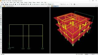 SAP2000 Lateral force method Seismic design of structure using Earthquake load and IS Code [upl. by Dier]