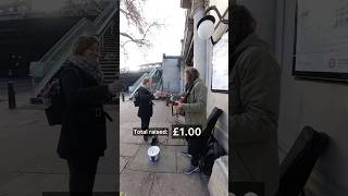 Station 88 Embankment london busker busking donation [upl. by Inalak]