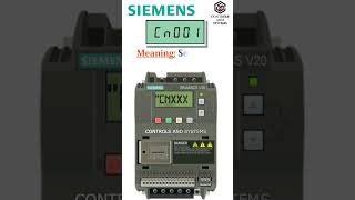 Siemens V20 VFD Inverter Basic Screen Displays Part2  controlsandsystems [upl. by Shantee]