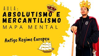 👑ABSOLUTISMO e ⛵MERCANTILISMO Antigo Regime Europeu MAPA MENTAL [upl. by Erlinna]