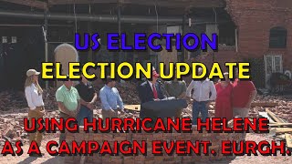 US Politics Election Extra Disinformation amp Using Hurricane Helene as a Campaign Event [upl. by Avra]