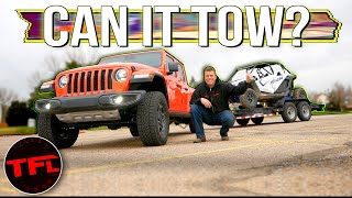 Will it Tow  The Jeep Gladiator Mojave Is at Home in the Desert But What About Highway Towing [upl. by Raeann]