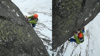 Sanction stylée Glacier dArgentière rive gauche Chamonix MontBlanc dry tooling alpinisme montagne [upl. by Giliana557]