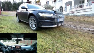 Audi A6 allroad 30 BiTDI 320 hp quattro  Test Hill Descent Disable vs Enable on wet grass amp mud [upl. by Areis]