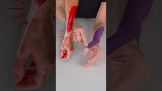 De Quervain’s Thumb Pain 👎 Try this taping technique 👍 virtualhandcare thumbpain shorts [upl. by Cobbie]