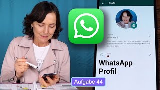 Profilbild auf WhatsApp austauschen Smartphonekurs mit dem Samsung Teil 44 [upl. by Mur]