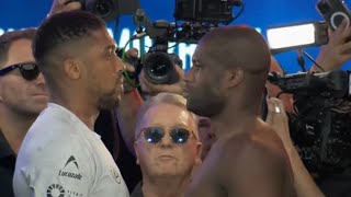 Intense Weigh in Anthony Joshua v Daniel Dubois Commentary [upl. by Carmina896]