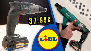 LIDL visseuse placo PARKSIDE  PTBSA 20Li A1 pour plaque de plâtre [upl. by Marsden]