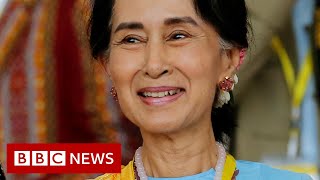 Myanmar leader Aung San Suu Kyi charged after army coup  BBC News [upl. by Ammadis]