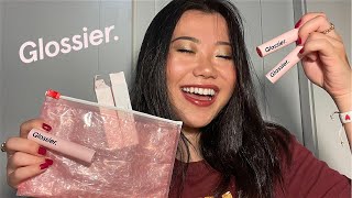 GLOSSIER ULTRA LIP REVIEW  SWATCHES [upl. by Ahsieker]