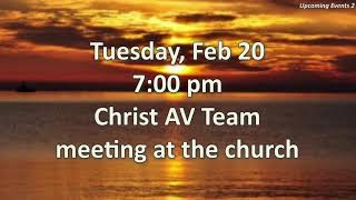 Christ UMC Aquasco Live Stream  Morning Service February 4 2024 [upl. by Askwith286]