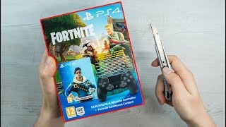 PlayStation 4  FORTNITE Controller Unboxing  ROYALE BOMBER SKIN BUNDLE [upl. by Alhak]