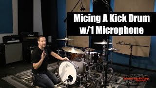 Micing a kick drum with 1 microphone [upl. by Sela]