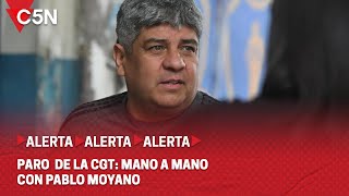 MOVILIZACIÓN de la GCT en CONTRA de la LEY BASES MANO a MANO con PABLO MOYANO [upl. by Kosey476]