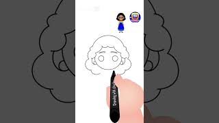 How to Draw Mirabel from Encanto Shorts drawingtutorial drawingforkids chuchutv drawingshorts [upl. by Kinchen]