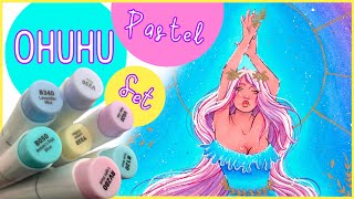 Je teste les FEUTRES à alcool OHUHU  PASTEL set [upl. by Trembly]