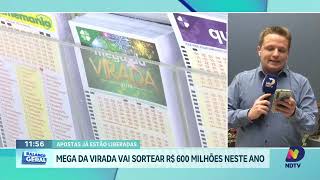 Apostas Abertas para a Mega da Virada com Prêmio Recorde de R600 MilhõeS [upl. by Dimitry]