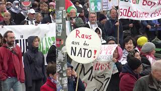 Demo quotNie wieder Krieg  Die Waffen Niederquot am 3 Oktober 2024 in Berlin [upl. by Diarmuid]