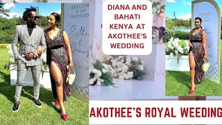 DIANA BAHATI AND BAHATI KENYA AT AKOTHEES WEDDING ROYAL WEDDING [upl. by Yxor596]