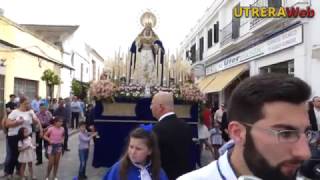 PROCESIÓN EN UTRERA DE JESÚS RESUCITADO Y VIRGEN DE LA ESTRELLA 2017 [upl. by Ardnod]