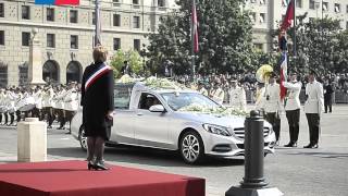 Funeral de Estado del expresidente Aylwin Homenaje de la Pdta Bachelet [upl. by Llenrad716]