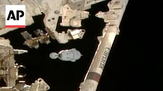 NASA astronauts undock from the ISS aboard SpaceX Dragon spacecraft [upl. by Lynna]