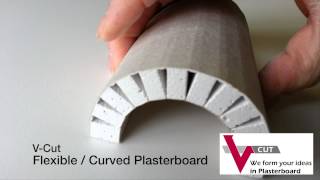 VCut Flexible  Curved Plasterboard drywall [upl. by Adnalohs]