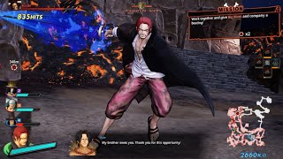 One Piece Pirate Warriors 4  Shanks LVL 30 MAX Combat Gameplay [upl. by Karyl595]