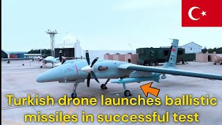 Turkish drone launches ballistic missiles in successful test [upl. by Fairbanks]