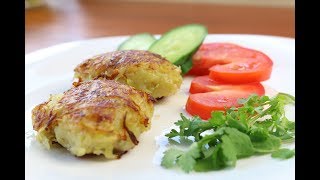 Картофельные Зразы с фаршем на сковороде за 5 минутPotato patties with a forcemeat stuffing [upl. by Yesrej904]