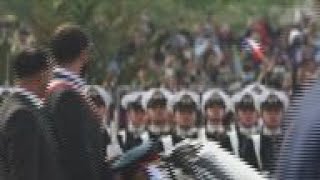 Jeers as Boric presides over Chile military parade [upl. by Racso321]