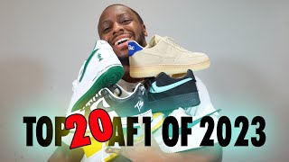 Top 20 Air Force 1s of 2023 Schopes Nike Unboxing AF1 10 [upl. by Acissj983]