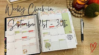 FINAL CHECKIN FOR SEPTEMBER  MOVING ON TO OCTOBER COLIBRI PLANNER  BEAUTIFUL INK [upl. by Zeiger]