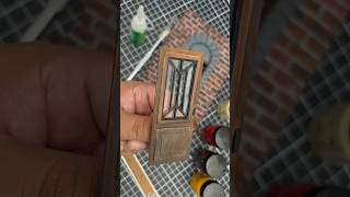 Como hacer una puerta de estireno miniaturas diorama diy manualidades [upl. by Bensky3]