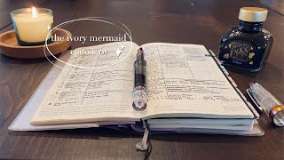 the ivory mermaid  ep 1 ✨ hobonichi weeks mega what worked and what didnt in 2023 [upl. by Rimahs40]