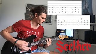 Truth  Seether  Guitar Cover with Tabs [upl. by Nalyr]