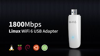 BrosTrend 1800Mbps Linux Compatible WiFi 6 USB Adapter Bring WiFi 6 to Linux Devices [upl. by Rich839]