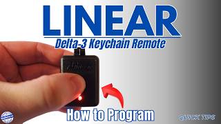 How to Program Linear Delta3 Keychain Garage Door Opener Remote [upl. by Anevad]