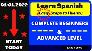 LEARN SPANISH 2022 BEGINNER amp ADVANCED LEVEL [upl. by Elletsyrk]